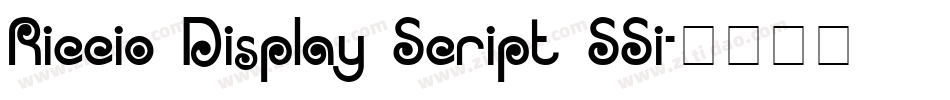 Riccio Display Script SSi字体转换
